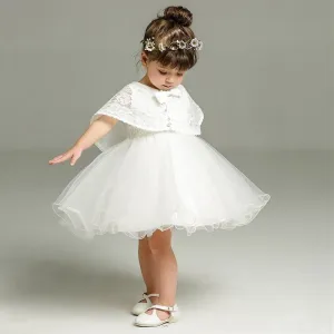 2pcs Set Baby Girl Outfit For Special Occasion Christening - Wedding Flower Girl Dress