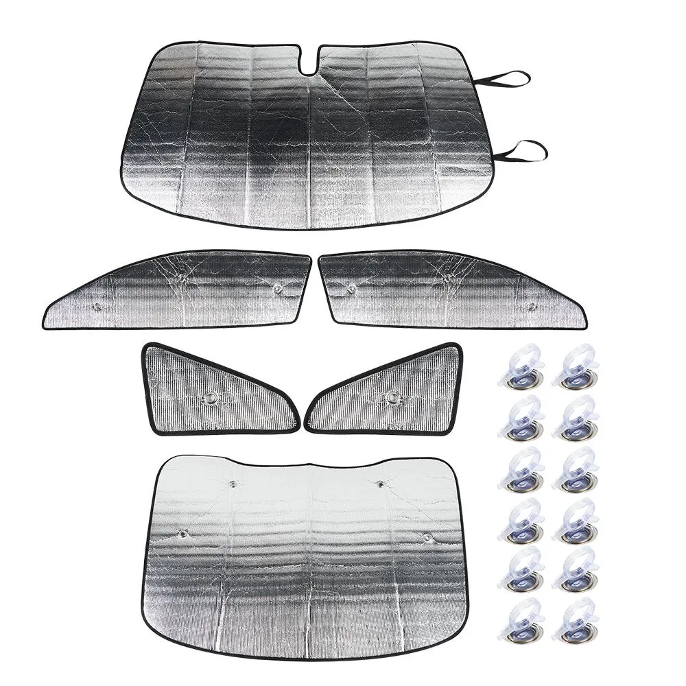 6 x Window Sunshade Visors Full Set UV Block Cover Kit For Ford Mustang 2015  Accessories | CheroCar