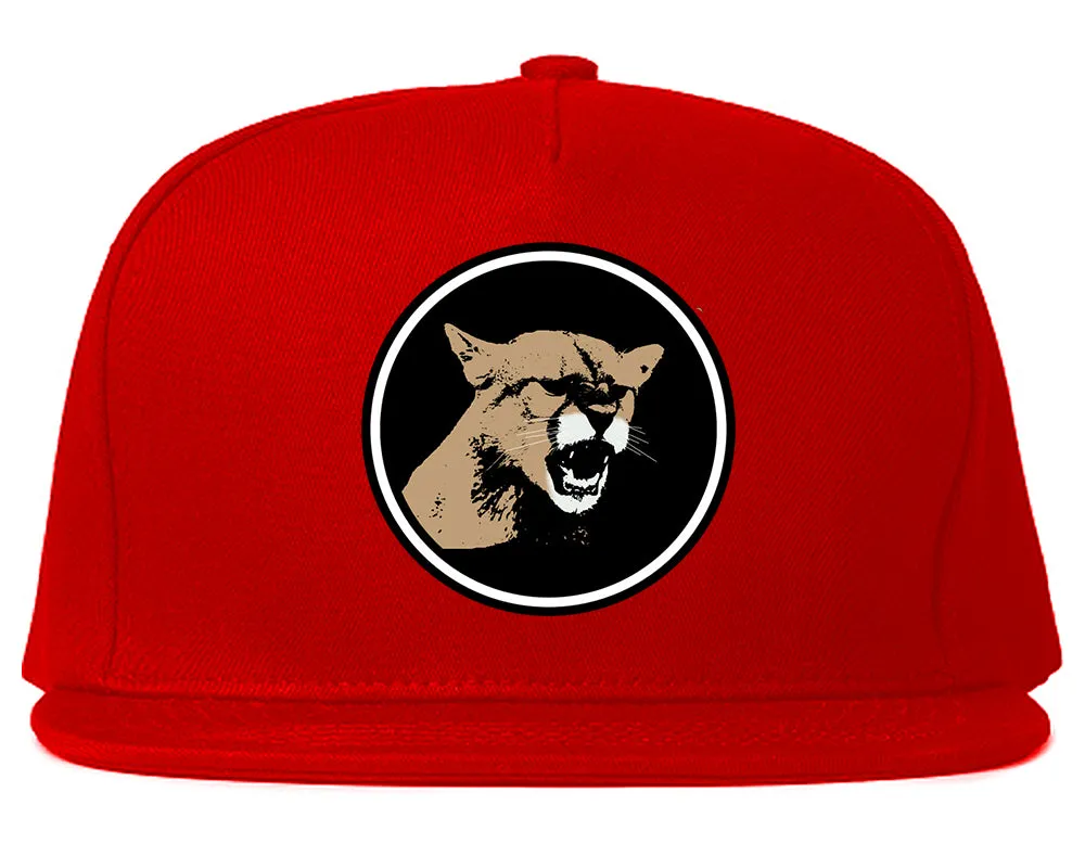 Angry Cougar Chest Mens Snapback Hat