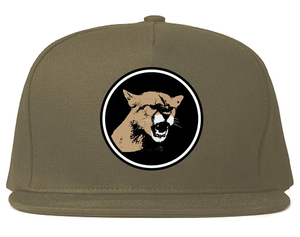 Angry Cougar Chest Mens Snapback Hat