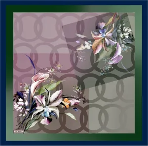 Armine Reese Floral Silk Scarf No. 38