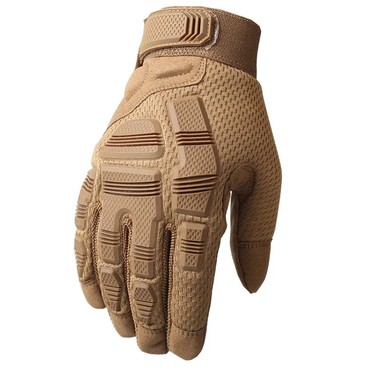 B33 Outdoor Mountaineering Riding Anti-Skid Protective Motorcycle Gloves, Size: M(Brown)