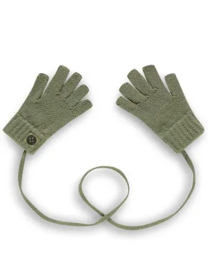 Babyface-Kid's knitted gloves green-SSA24509954