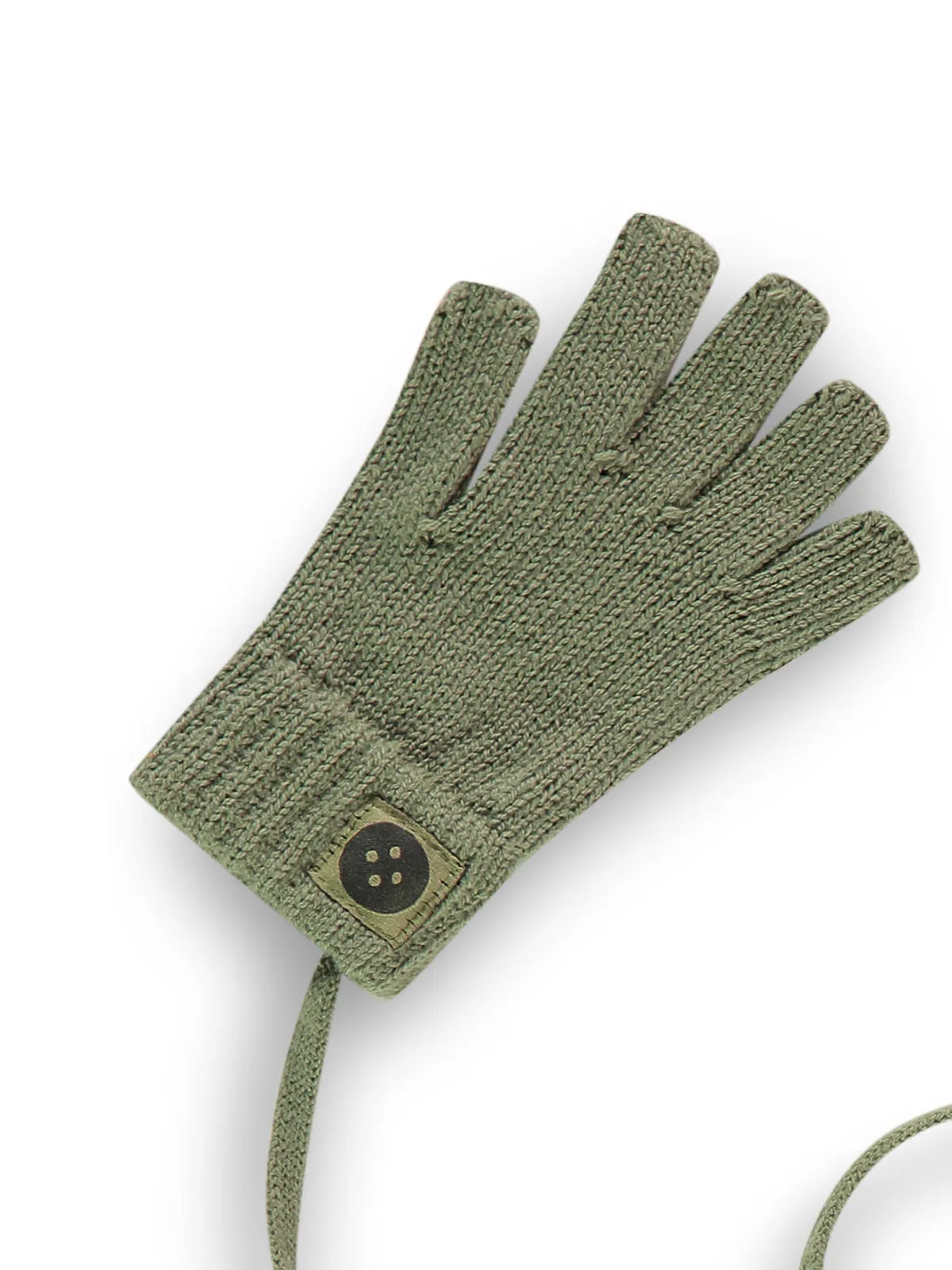 Babyface-Kid's knitted gloves green-SSA24509954