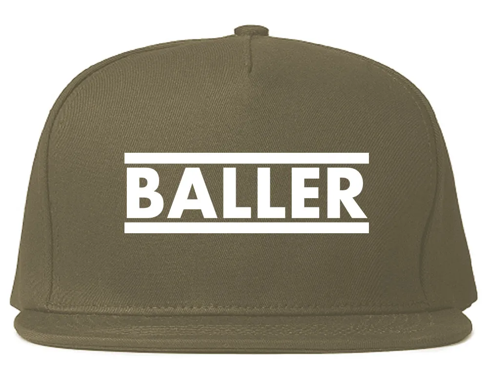 Baller Mens Snapback Hat