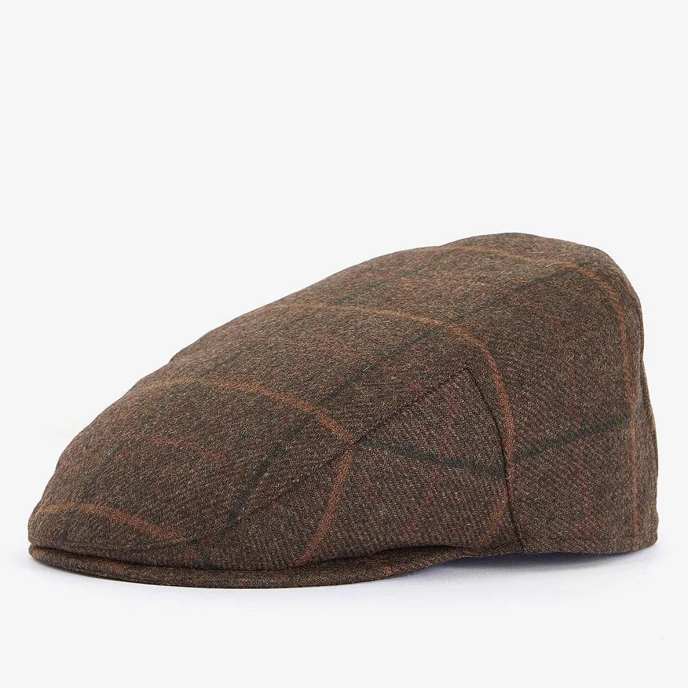 Barbour Crief Flat Cap in Classic Brown