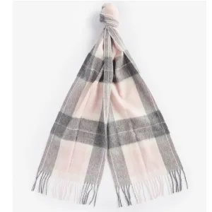 Barbour Tartan Scarf Pink/Grey Tartan One Size