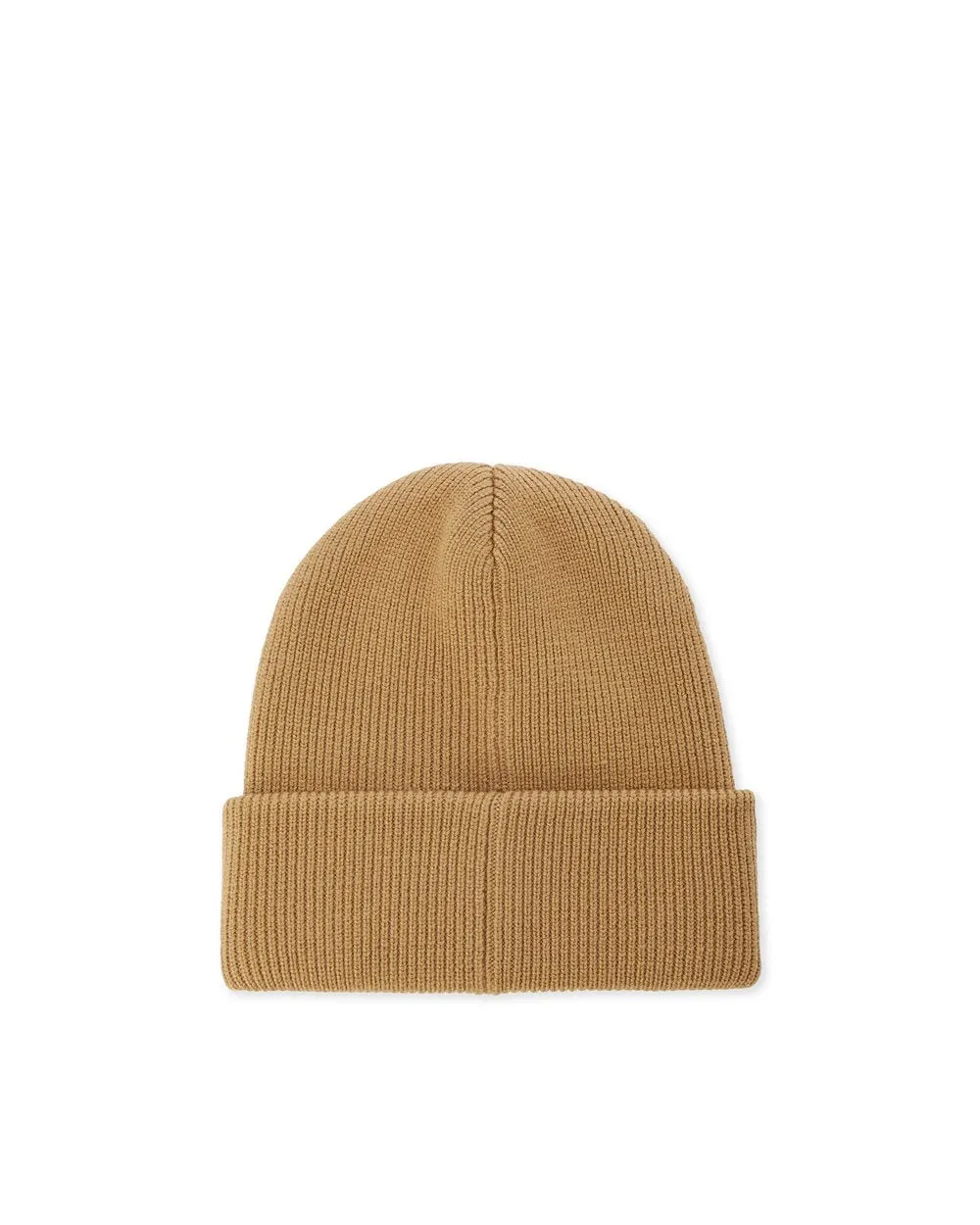 Beanie in extrafine merino wool (Khaki) - I24304090051467