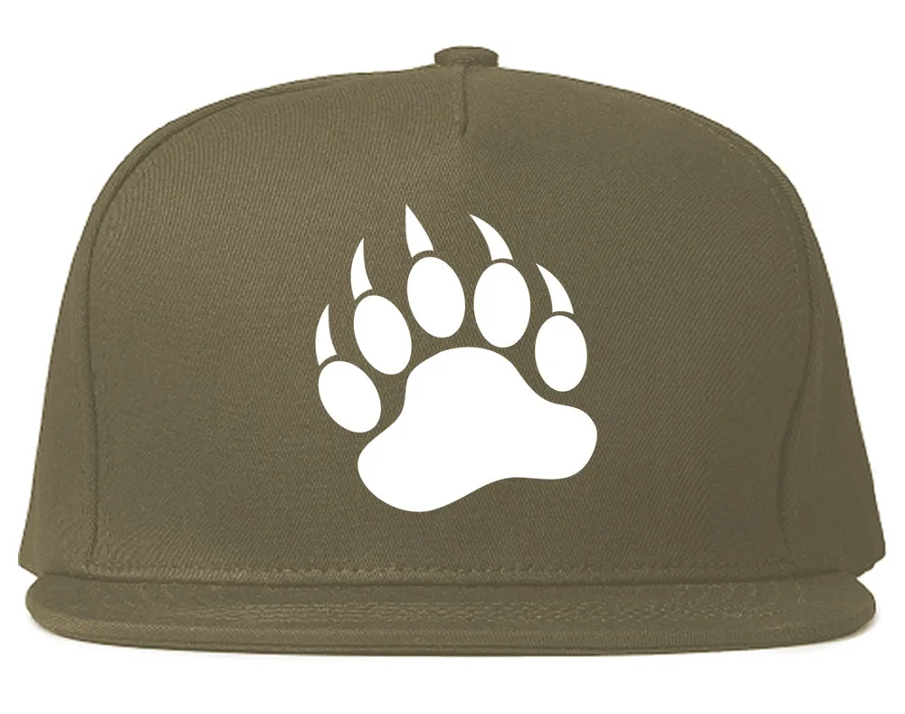 Bear Paws Chest Mens Snapback Hat