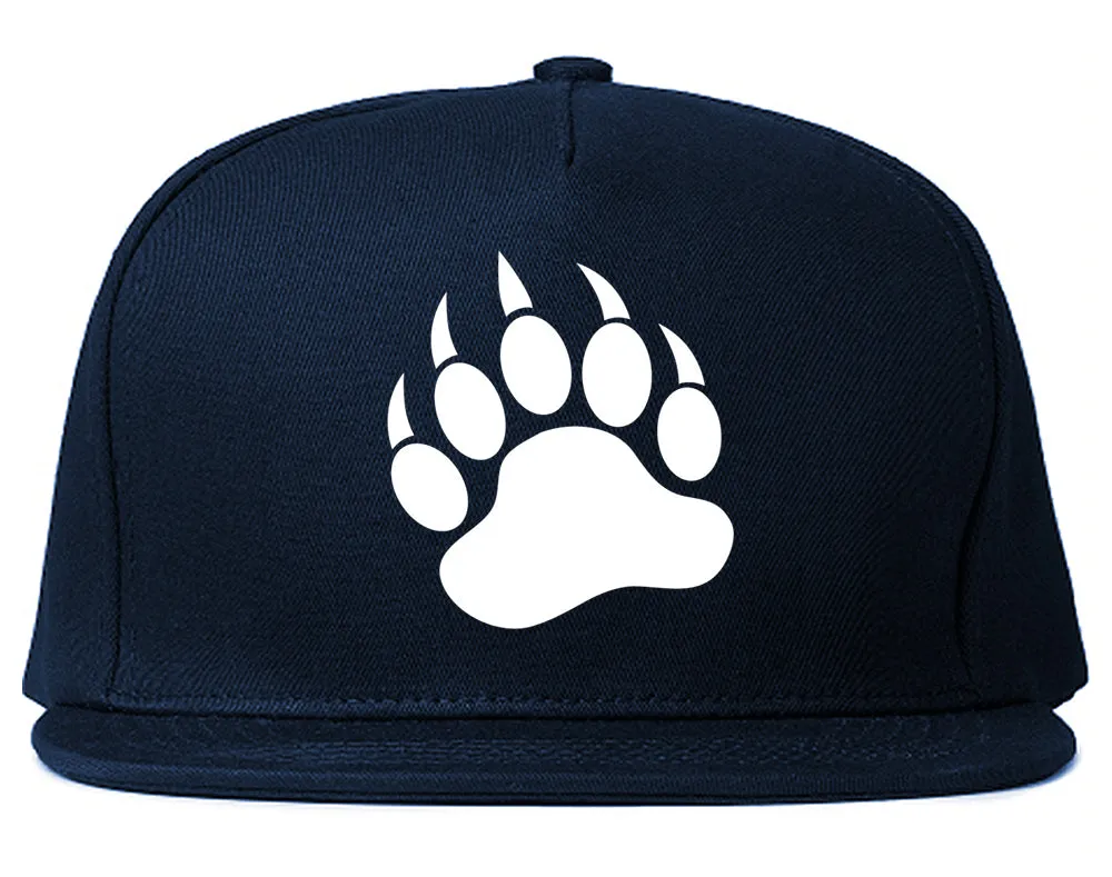 Bear Paws Chest Mens Snapback Hat