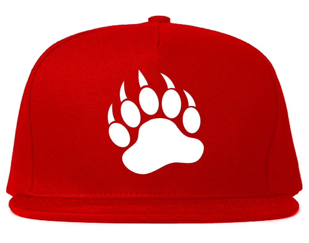 Bear Paws Chest Mens Snapback Hat