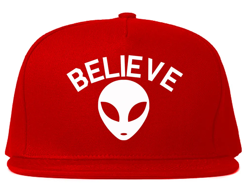 Believe Alien Mens Snapback Hat