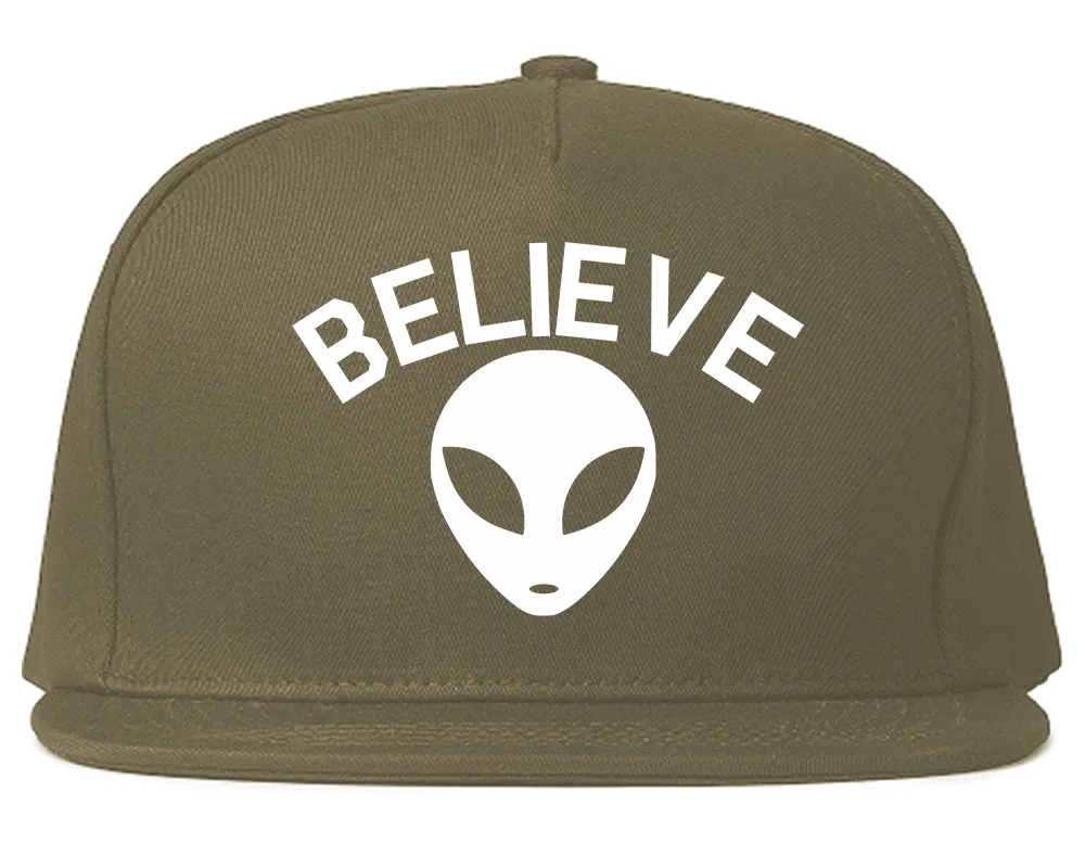 Believe Alien Mens Snapback Hat