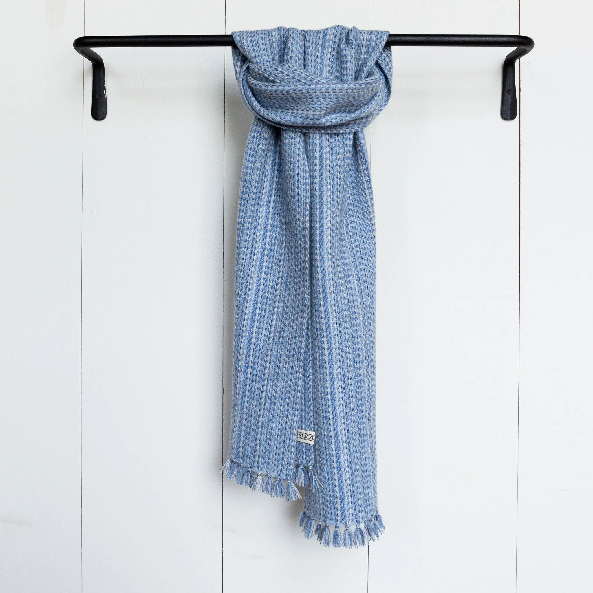 Blue Horizon Handwoven Cashmere Scarf