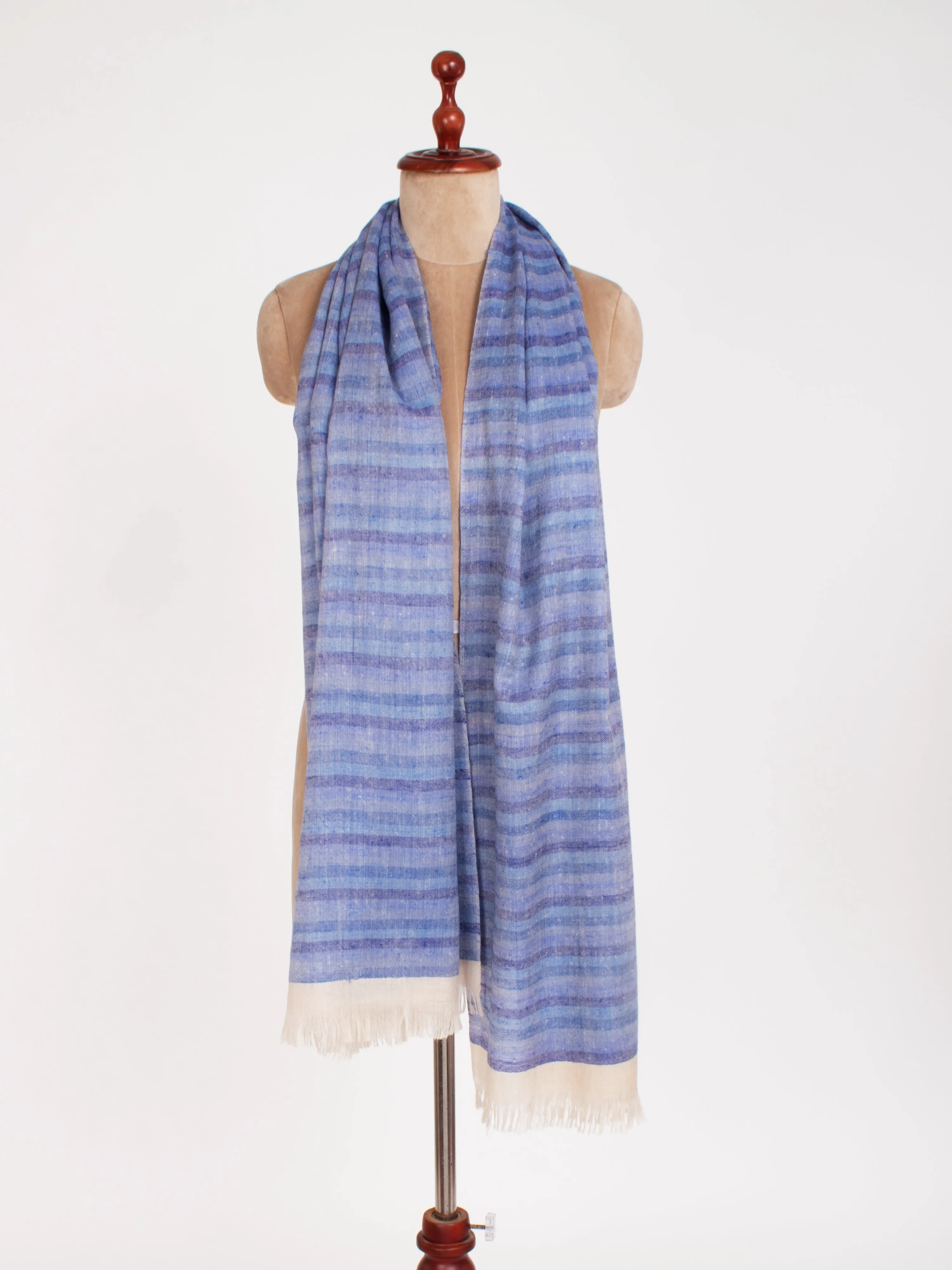 Blue Indian Cashmere Scarf