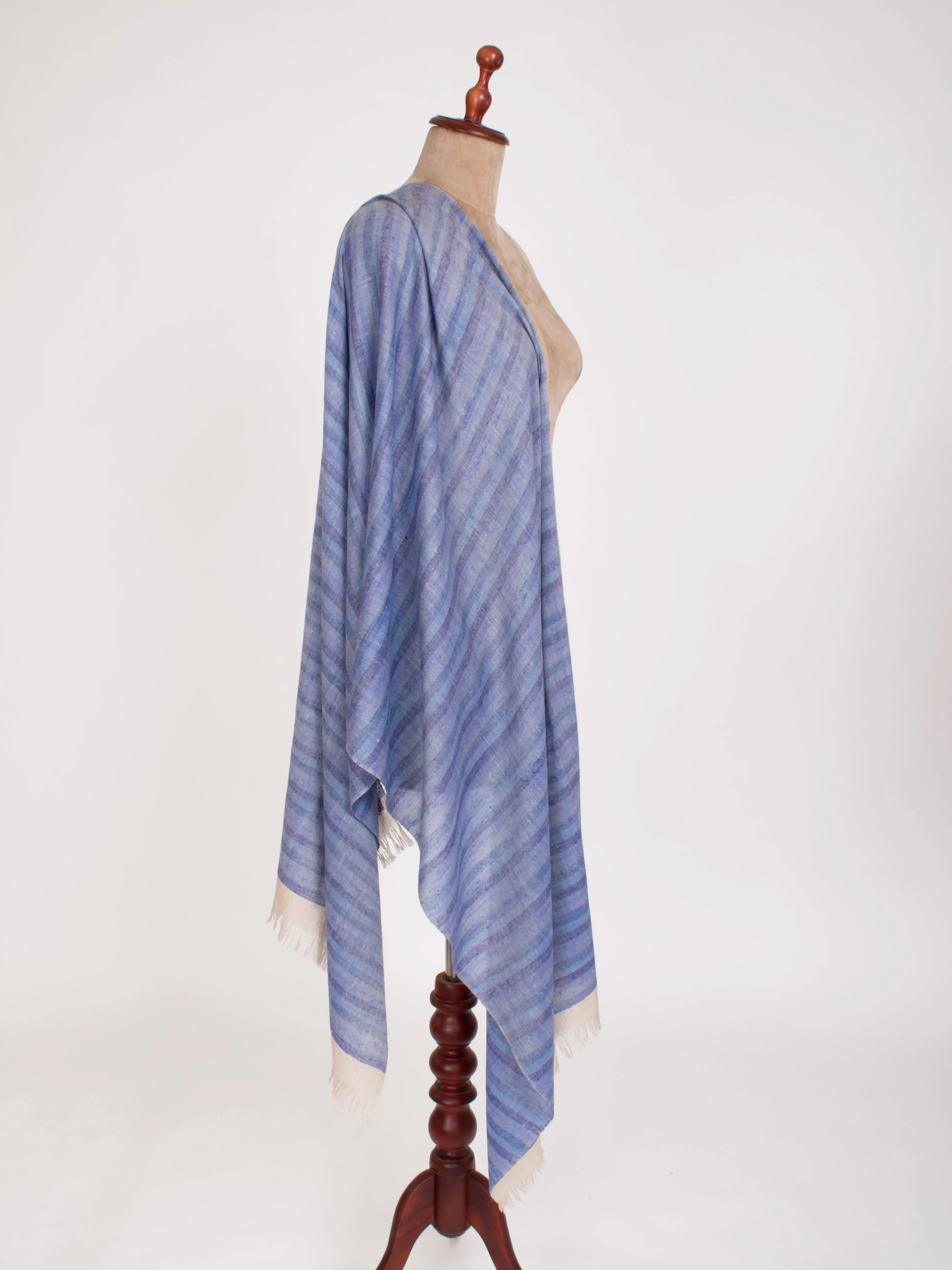 Blue Indian Cashmere Scarf