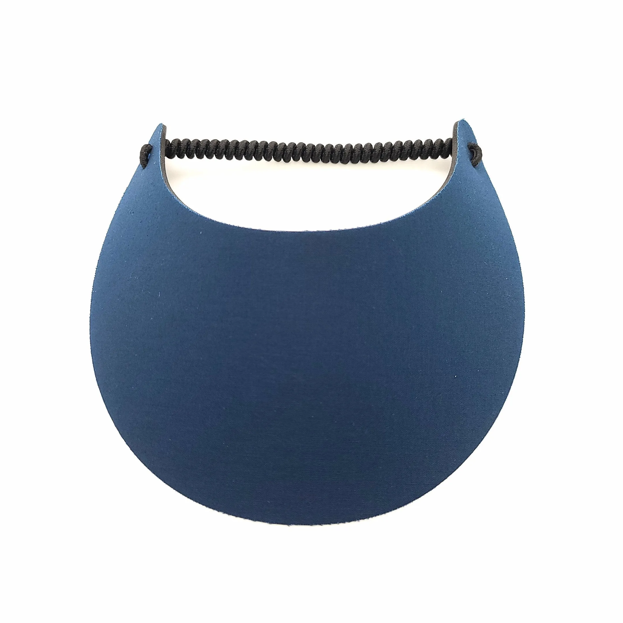 Blues and Black Solid Colors Foam Sun Visor