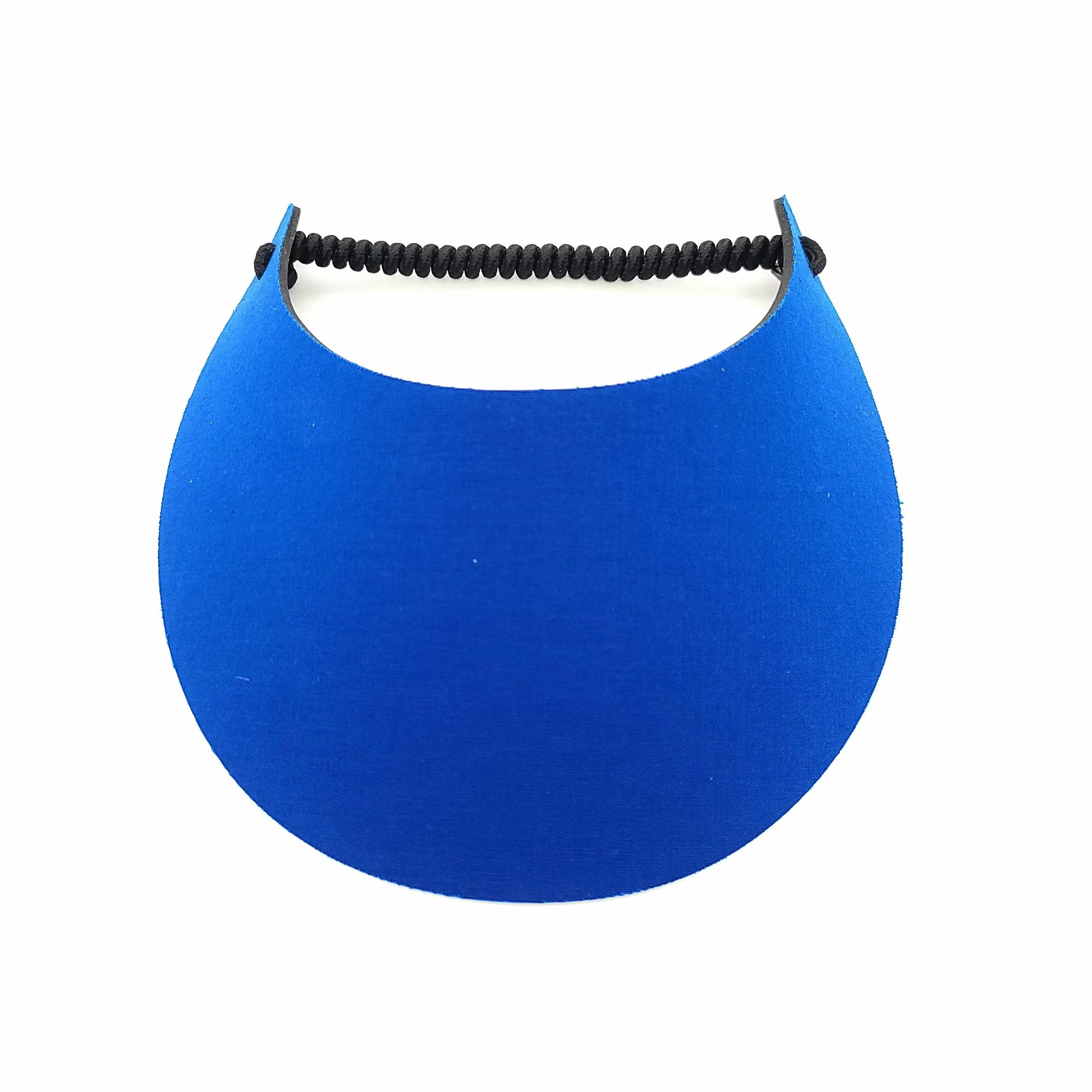 Blues and Black Solid Colors Foam Sun Visor