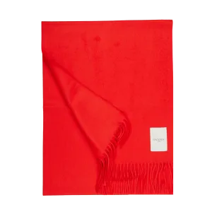 Bright Red Cashmere Aeternum Scarf