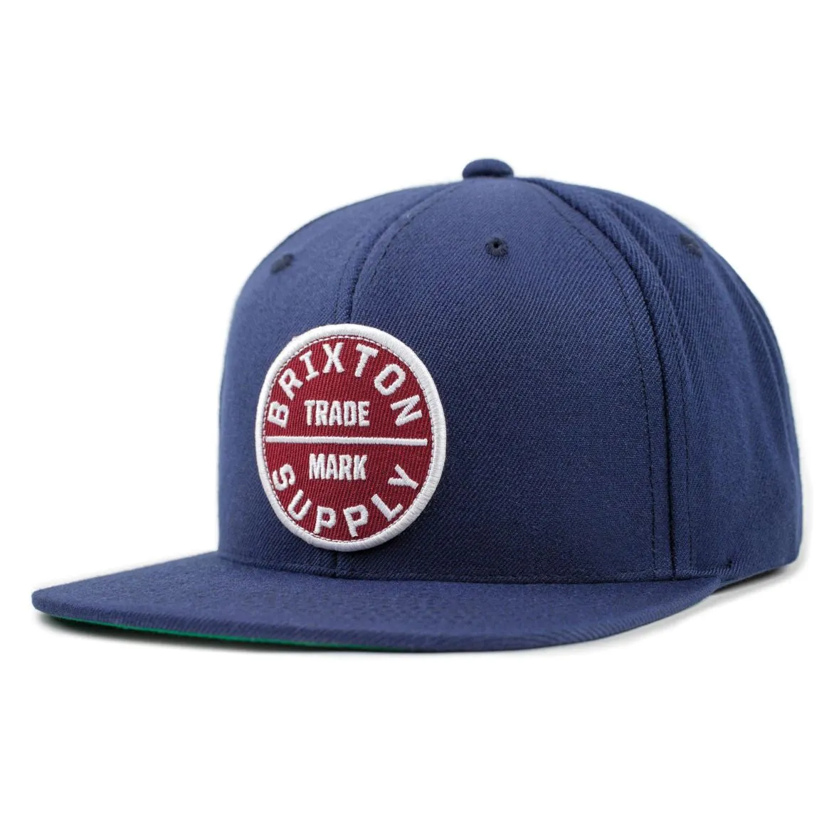 Brixton - Oath III Men's Snapback Hat, Navy/Burgundy