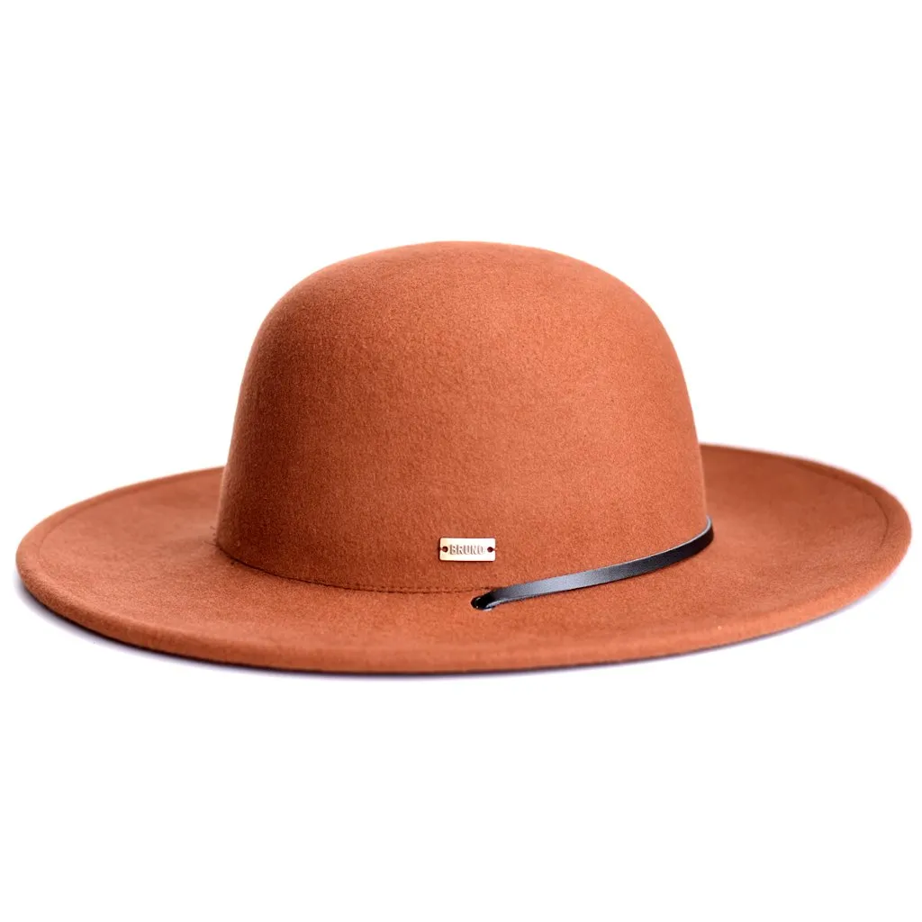 Bruno Capelo Jacobi Open Crown Wool Wide Brim