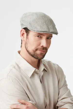 Cannes Linen Flat Cap