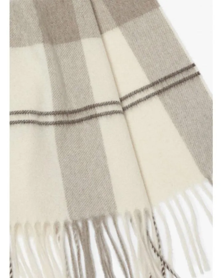 Cashmere Oblong Plaid Scarf