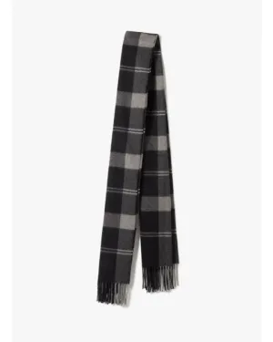 Cashmere Oblong Plaid Scarf