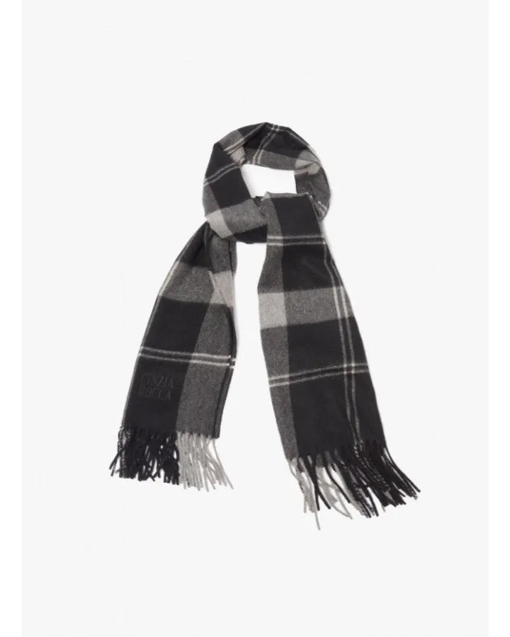 Cashmere Oblong Plaid Scarf