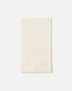 Cashmere Rib Scarf - Ivory