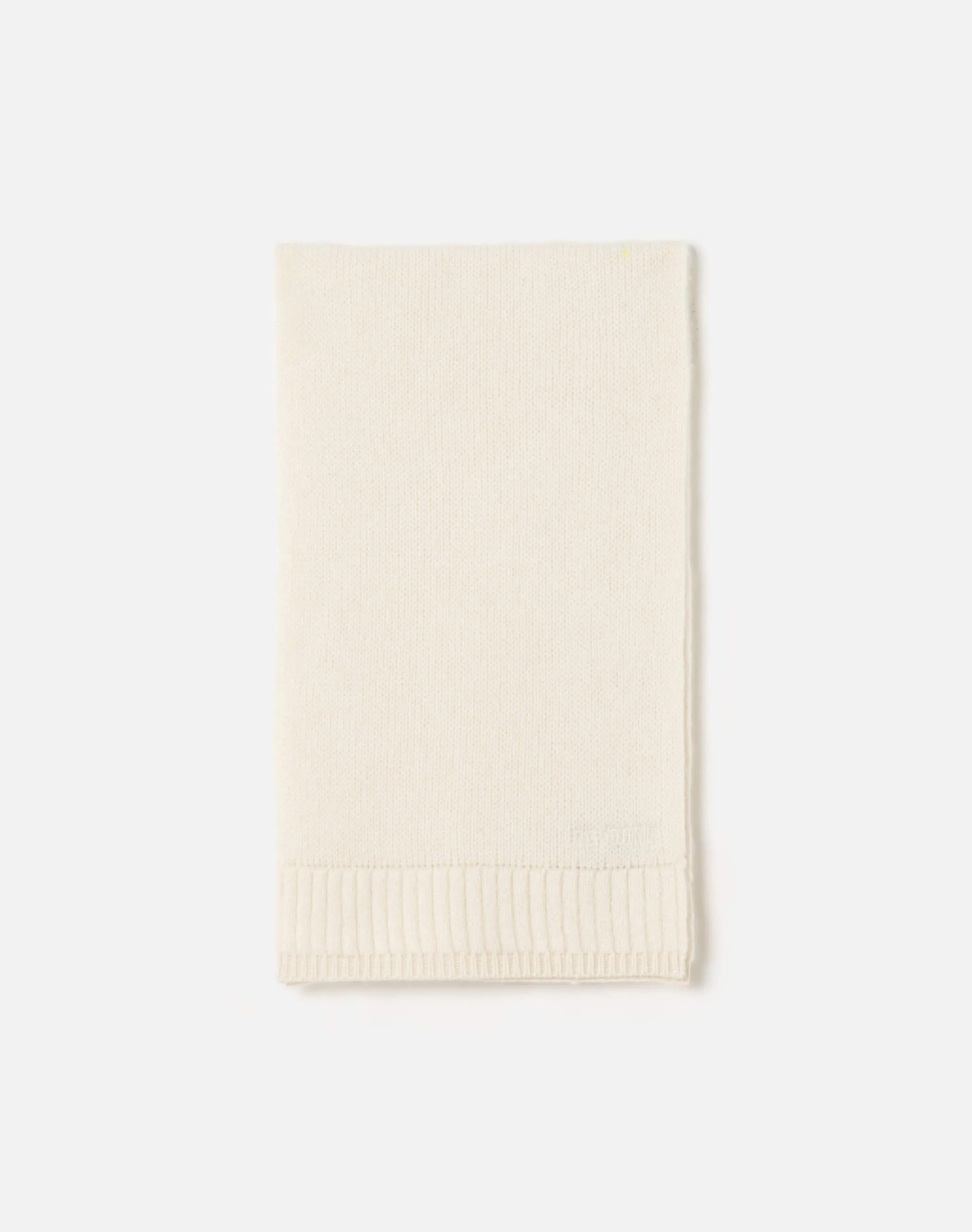 Cashmere Rib Scarf - Ivory