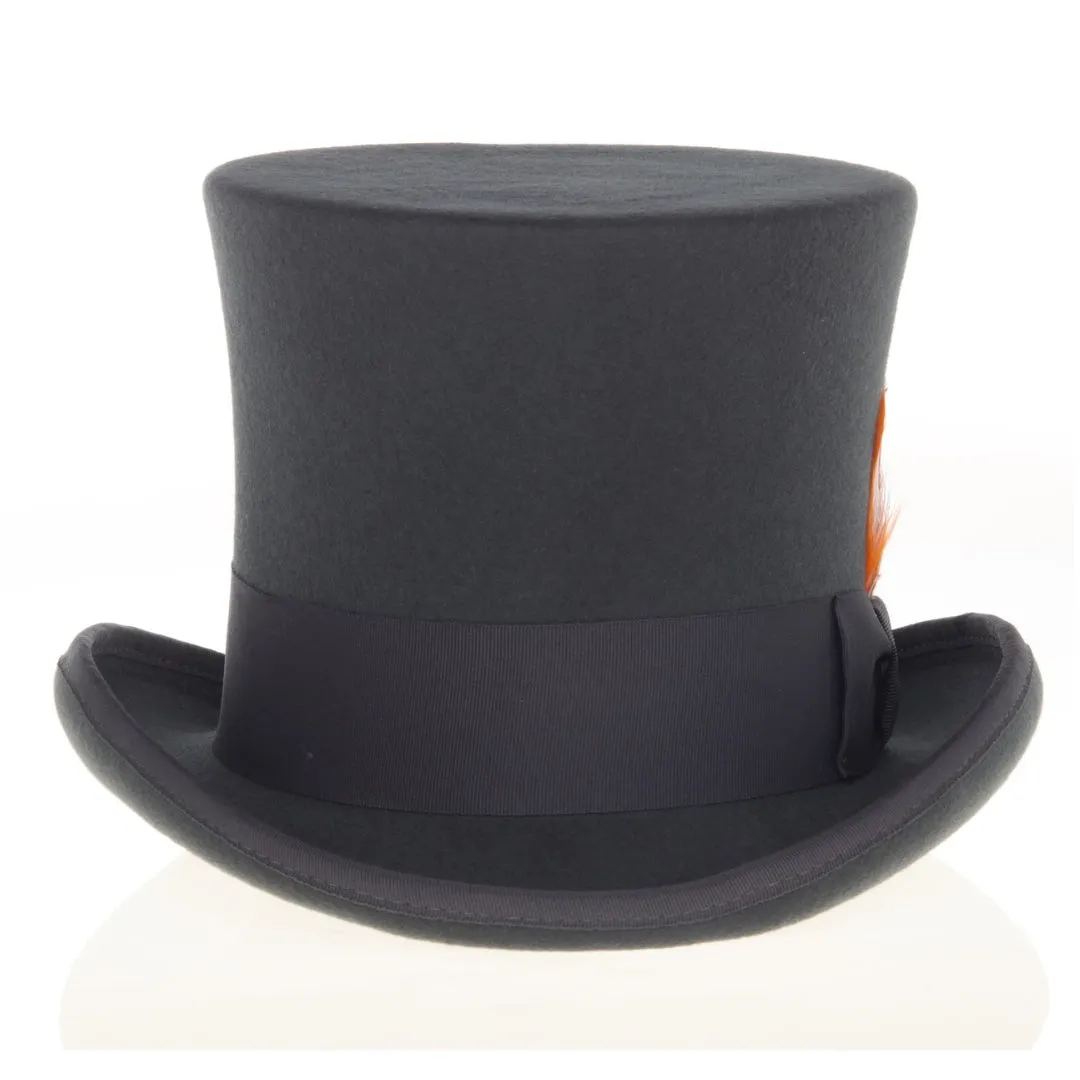 Charcoal Premium Wool Top Hat