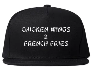 Chicken Wings And French Fries Snapback Hat