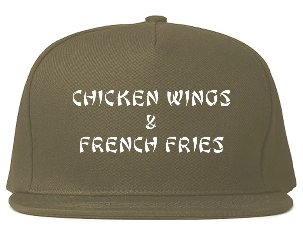 Chicken Wings And French Fries Snapback Hat