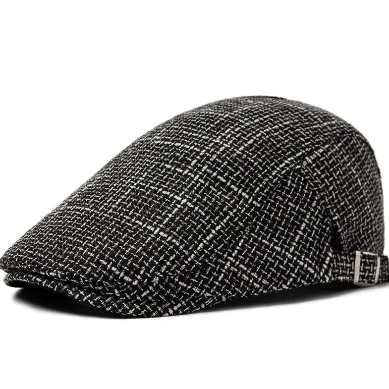 Classic Vintage Linen Flat Cap