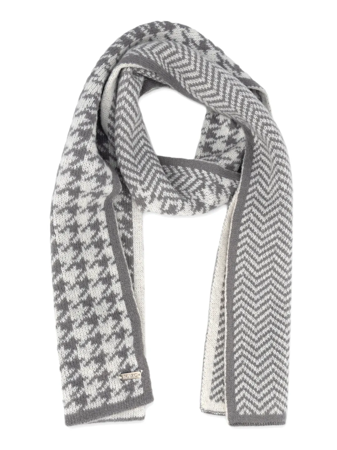 Combo Knitted Patterned Scarf