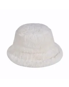 Cream Fluffy Bucket Hat