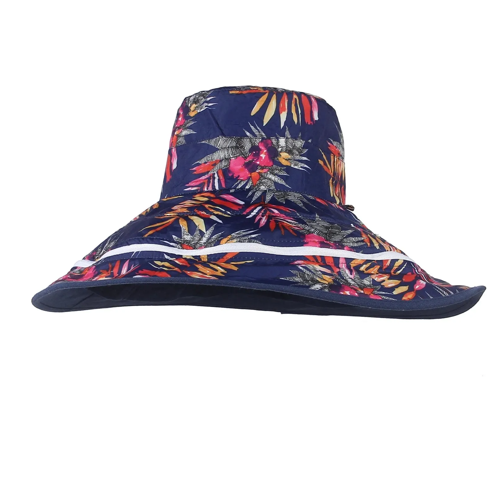 Detachable Large Brim Reversible Bucket Hat