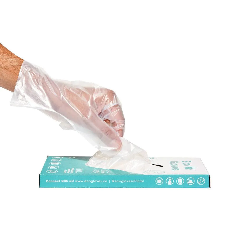 Disposable Eco-Friendly Compostable Gloves - 10 Pack