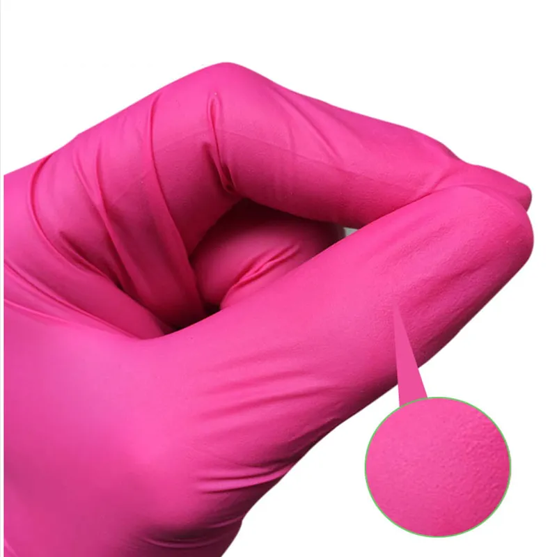 Disposable rubber latex household cleaning gloves