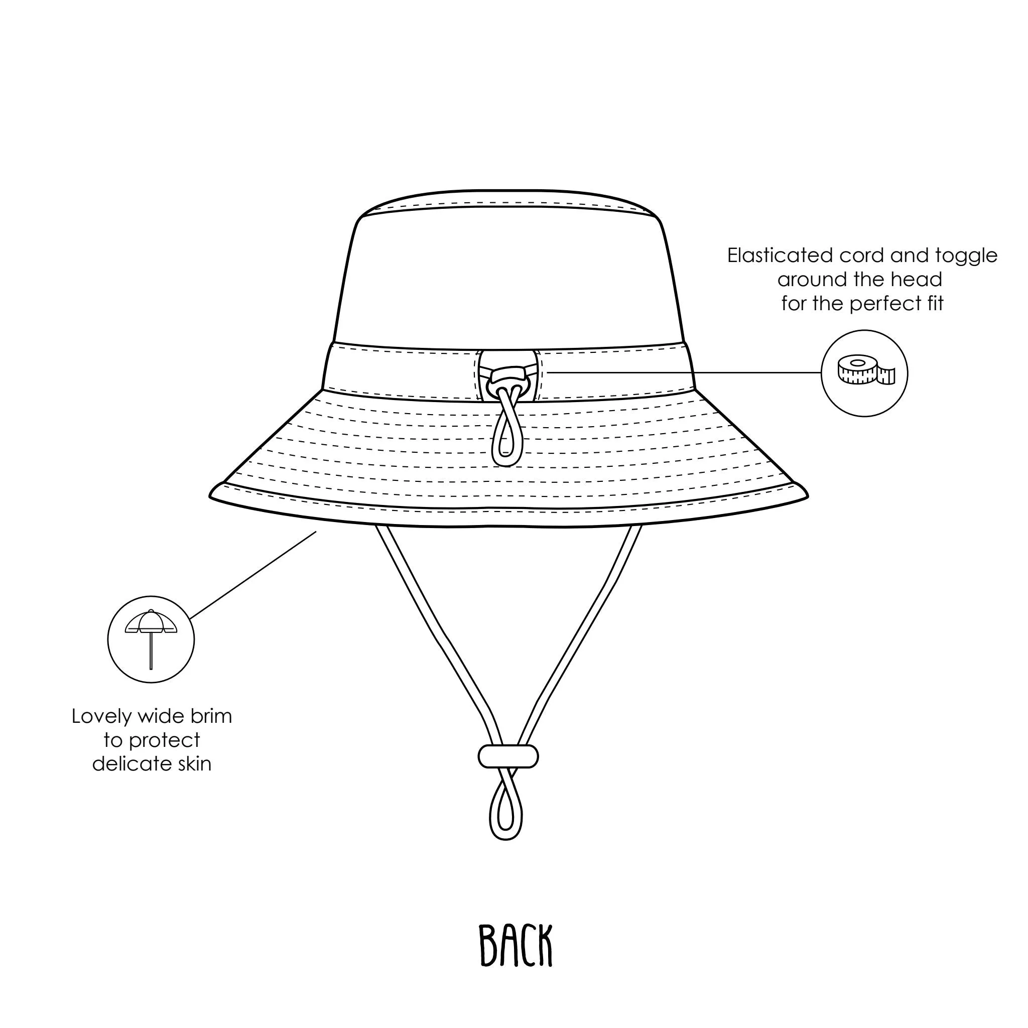 Echidna Wide Brim Bucket Hat