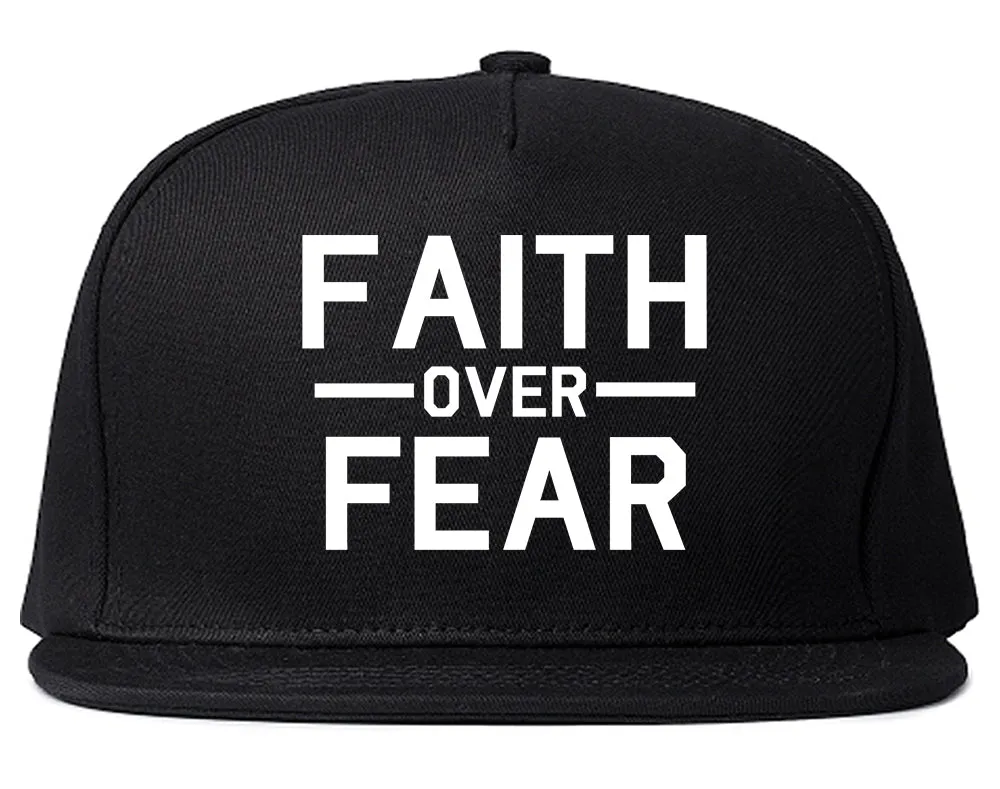 Faith Over Fear Mens Snapback Hat