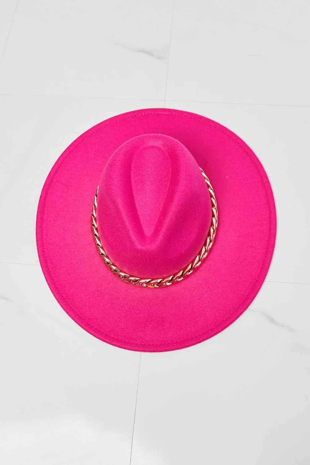 Fame Keep Your Promise Fedora Hat in Pink