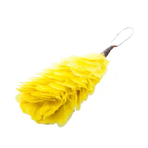 Feather Hackle For Highland Headwear Glengarry Yellow