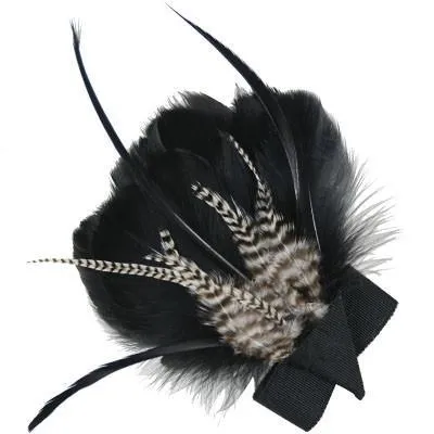 Feather Trim - Black & Grizzly (Limited Availability)