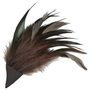 Feather Trim - Natural & Mauve