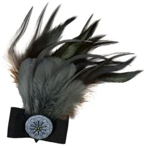 Feather Trim - Natural & Steel