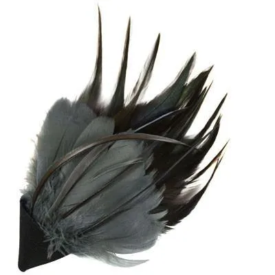 Feather Trim - Natural & Steel