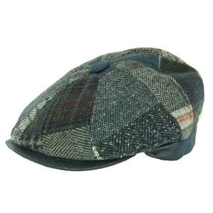 Fléchet 8 Pce Wool Blend Patchwork Cap - Gris