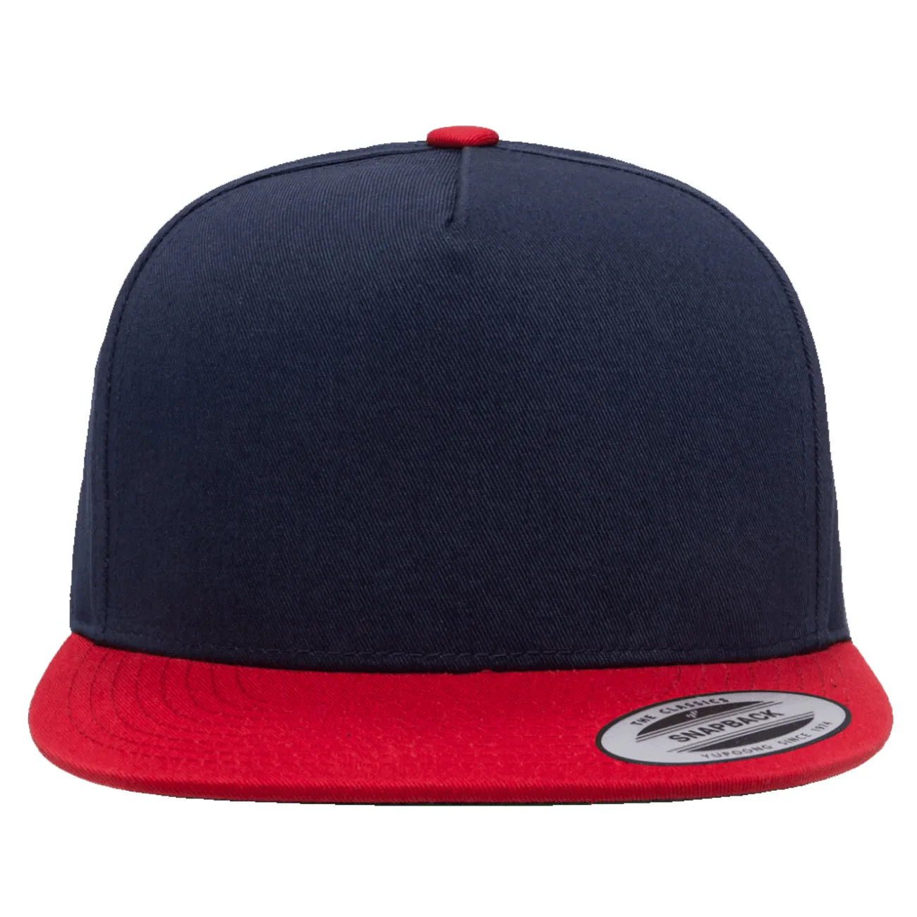 Flexfit Yupoong 5 Panel Cotton Twill Adjustable 2-Tone Snapback Cap